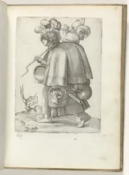 Militis Germani uxor (title on object) Duitse soldatenvrouw, gekleed volgens de mode van ca. 1550 Diversarum gentium nostrae aetatis habitus   1328231   cs       czech Successfully Translated  Original: Study of a Tulip (Perregoen Machieu) Translat: Study 