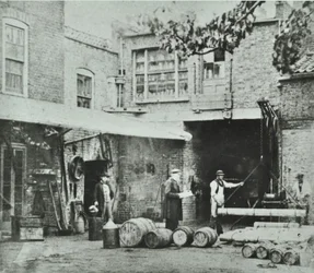 231-235 Kings Road: zadní pohled, Londýn, 1890