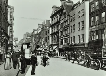 Crosby Hall, Bishopsgate: východní strana, Londýn, 1890