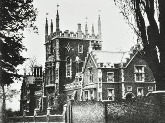 Alžbětinská škola, Broomhouse Lane: exteriér, 1880