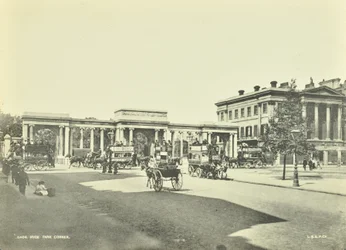 Hyde Park Corner, Westminster LB: Pohled na sever, 1896