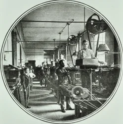 Oddělení tisku, Bank of England, Threadneedle Street, City of London, 1890