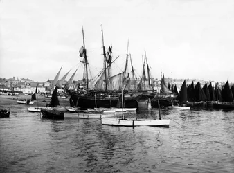 St Ives Harbour, kolem 1880-99