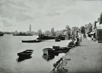 Strand-on-the-Green, Hounslow: celkový pohled, 1895