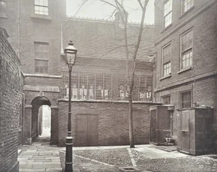 Pohled na Barnards Inn, 1879