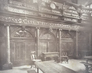 Pohled na Grays Inn Hall, Londýn, 1885