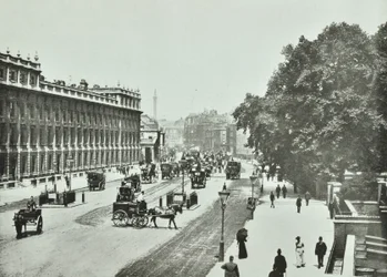 Whitehall, Westminster LB: Pohled na sever, 1890