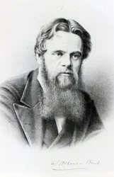 William Holman Hunt, rytina podle fotografie, kolem roku 1865