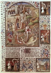17294, fol 448 Svatý Jiří zabíjení draků