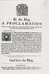 Provolání krále za další objev pozdního hrůzného plánu proti Jeho Veličenstvu posvátné osobě a vládě, 27. listopadu 1678