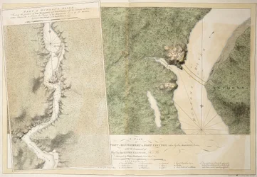 Plán Fort Montgomery & Fort Clinton, 1774-1779