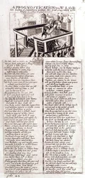 Prognóza o W. Laudovi zesnulému biskupovi z Canterbury napsaná Ano Dom, 1641, která se podle toho stane, 1645