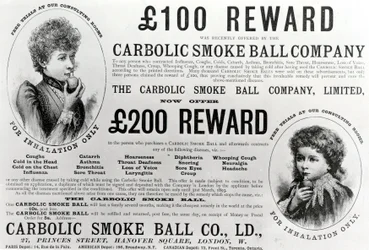 Reklama na Carbolic Smoke Ball Company, 1893