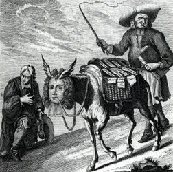 Osel nabitý církevními preferencemi, 1737