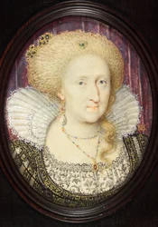 Anna Dánská (akvarel na pergamenu)