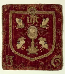Odznak pěti ran Kristových (vyšívaný textil)