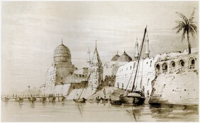 Bagdád, kolem 1834-37 (kresba)