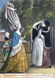 Nebuďte ohromeni Drahá matko – Je to skutečně vaše dcera Anne, z originální kresby od Grimma, vytištěné pro Carington Bowles, Londýn, hospoda. 1774