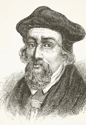 Biskup Nicholas Ridley, z díla „The National and Domestic History of England“ od Williama Hickmana Smithe Aubreyho (1858-1916), vydaného v Londýně, kolem roku 1890