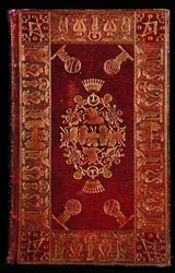 Kniha svázaná svobodným zednářem Williamem Lubbockem (fl. 1792-1822) (červená marokénová kůže a zlato)