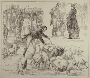 Bojkot v Irsku, z The Illustrated London News, 4. října 1886