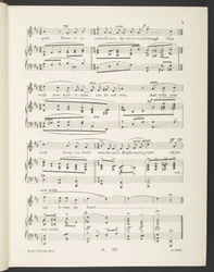 „Jasné usměvavé oči. Rondo (píseň). Slova z francouzštiny Christine de Pisan od Gilberta Passe“, od Gilberta A. Alcocka