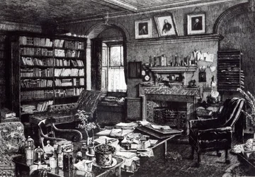 Charles Darwins studoval v Down House, 1882