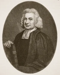 Charles Wesley, ilustrace z knihy Anglikánská církev: Spence-Jones, vyd. cca 1910 (sépiová fotografie).