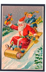 Vánoční pohlednice, kolem roku 1907