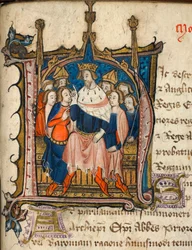 Bavlna Nero D. VI, f.72 Historická iniciála 