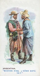 Obvyklý pozdrav v Argentině, 1907