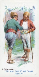 Obvyklý pozdrav v Rumunsku, 1907