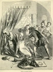 Smrt kardinála Beatona, 29. května 1546 (rytina)
