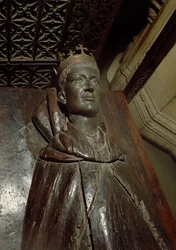 Podobizna Jindřicha V. (1387-1422) (dub a polyesterová pryskyřice)