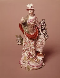 Postava bohyně Athény, Derby Porcelain Works, cca 1800 (porcelán)