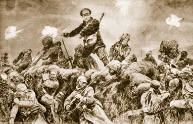 Za slávu Rádže: indičtí vojáci útočí na německé zákopy u Neuve Chapelle, březen 1915, 1914-19