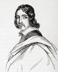 Francis Moore, britský lékař a astrolog, z Old England: A Pictorial Museum, vydáno 1847