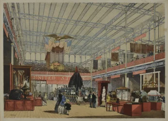 Z „Dickinsonových komplexních obrázků z Velké výstavy z roku 1851“, publikované 1854 – Amerika, 1854