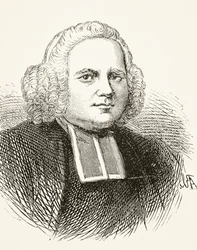 George Whitefield, z knihy "The National and Domestic History of England" od Williama Hickmana Smithe Aubreyho (1858-1916) vydané v Londýně kolem roku 1890.
