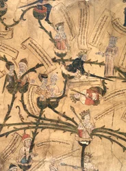 Harley 7353. Jindřich IV. (1367-1413) řeže rodokmen