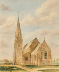 Heath Town Church (wc na papíře)