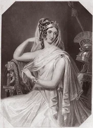 manželka Helene de Menelas (Dějiny Troila a Cressidy) Helena, manželka Menelaa, žijící s Paříží (Troilus a Cressida) v - „“ Galerie des femmes de Shakespeare, sbírka čtyřiceti pěti vážných portrétů prvních londýnských umělců, obohacené o wi