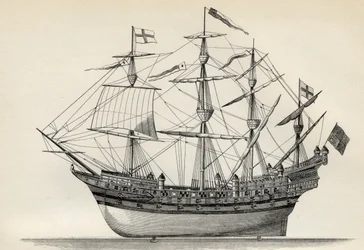 Henri Grace a Dieu, z knihy "The National Encyclopaedia", kterou vydal William Mackenzie, Londýn, konec 19. století.
