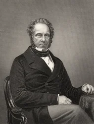 Henry John Temple Palmerston of Palmerston, z „Historie indické vzpoury“ publikované v roce 1858 (rytina)