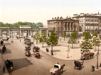 Hyde Park, Londýn (ručně kolorovaná fotografie)