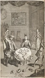 Ilustrace ke Zkrocení zlé ženy od Williama Shakespeara, vydal Jacob Tonson, Londýn
