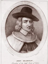 John Bradshaw, připisovaný Gravedonovi, vyryl de Langlume