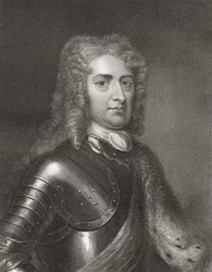 John Churchill (1650-1722) 1. vévoda z Marlborough z Galerie portrétů, publikoval v roce 1833