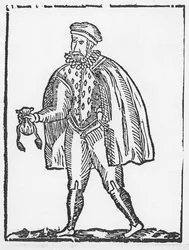 John Selman, cutpurse (dřevořez)