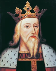 Král Edward III (olej na panelu)